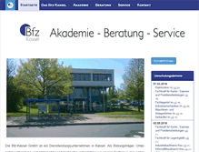 Tablet Screenshot of bfz-kassel.de